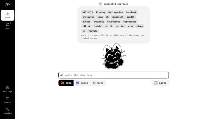 Cobalt, un sitio para descargar vídeos y audios de Internet sin morir entre publicidad y ventanas emergentes