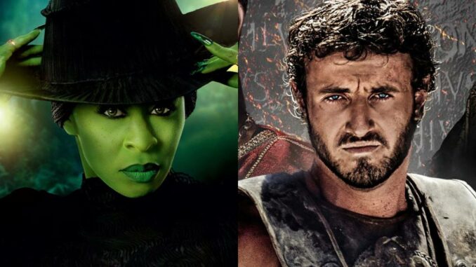 ‘Wicked’ y ‘Gladiator 2’ arrasan en taquilla a ritmo de récord y confirman el fenómeno Glicked