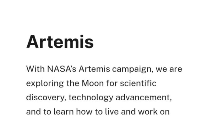 El programa Artemisa de la NASA ya no habla de llevar una mujer y una persona de color a la Luna